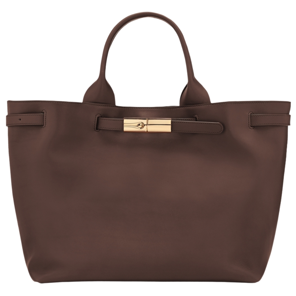 Longchamp Le Smart L Handbag Mocha  Leather